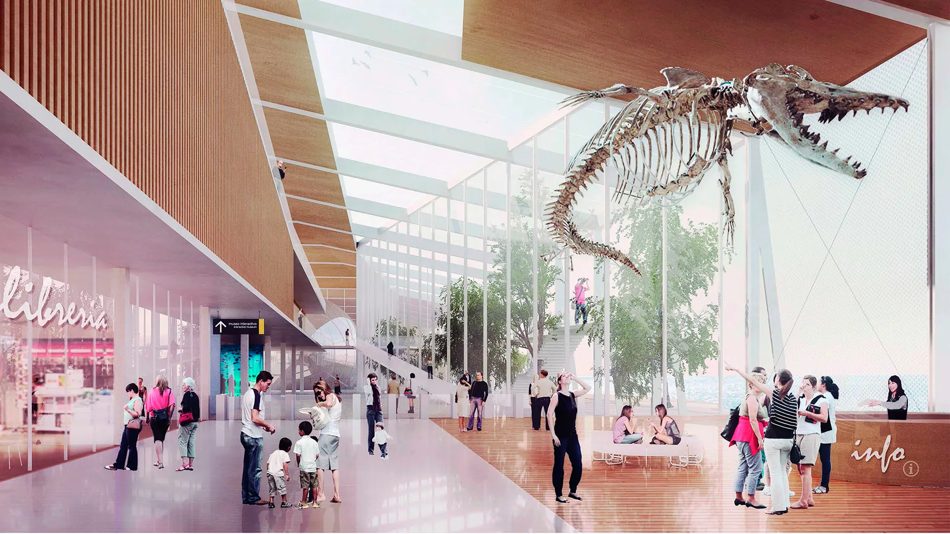 Interior del Centro Antártico Internacional