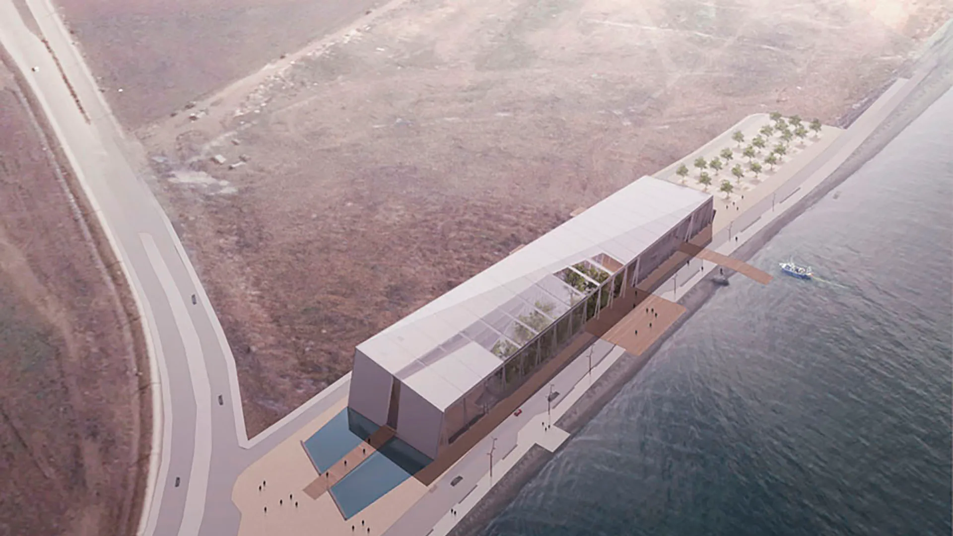 Vista exterior del Centro Antártico Internacional