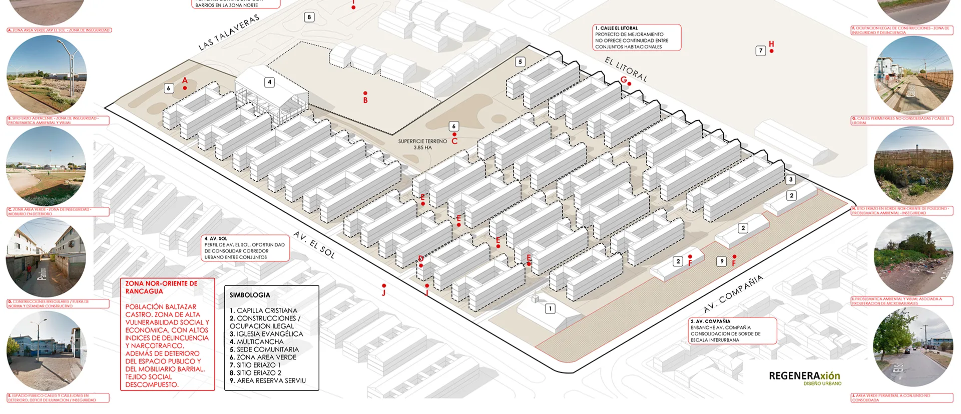 Plan Maestro Baltazar Castro + Vicuña Mackenna, Rancagua