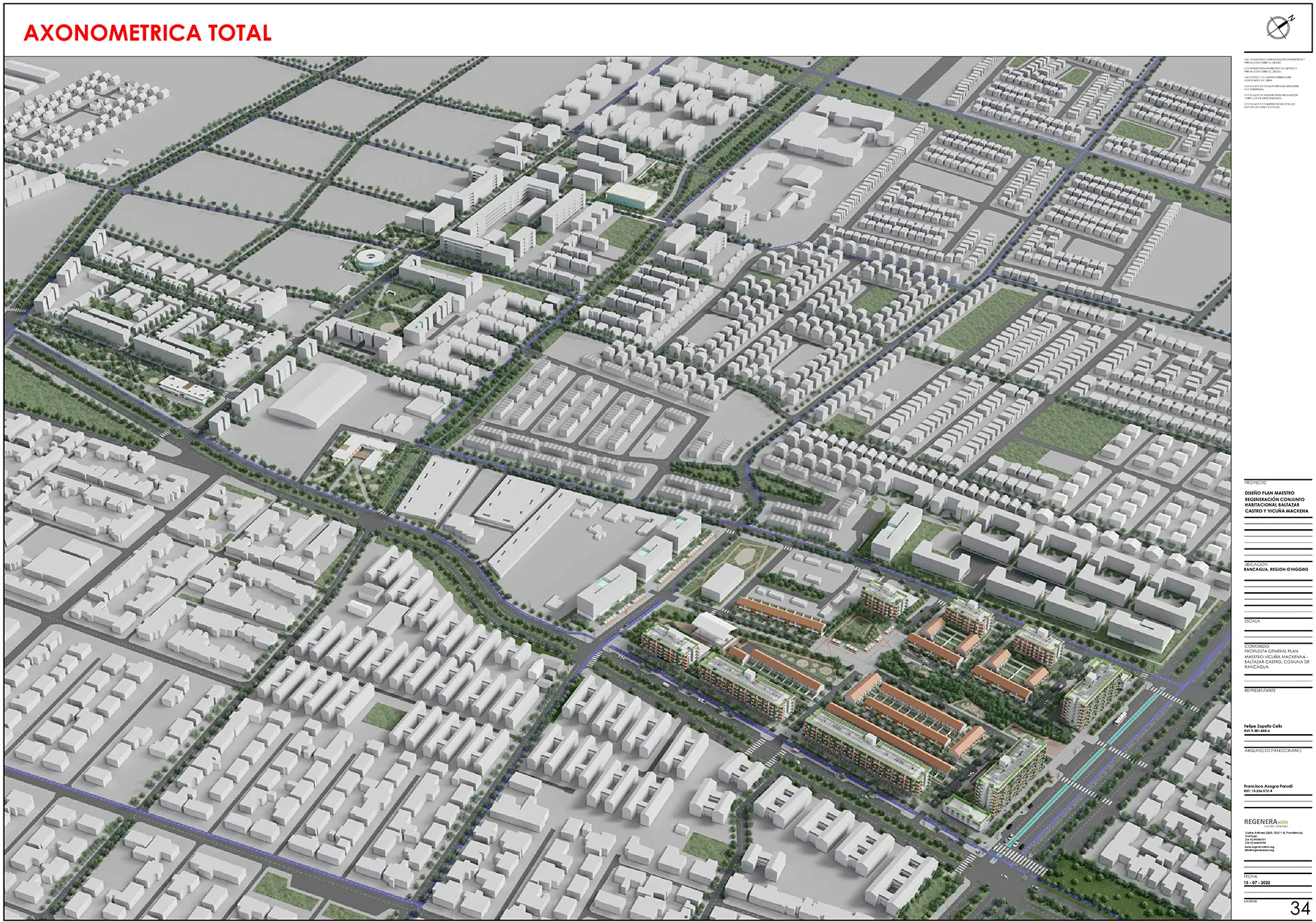 Plan Maestro Baltazar Castro + Vicuña Mackenna, Rancagua