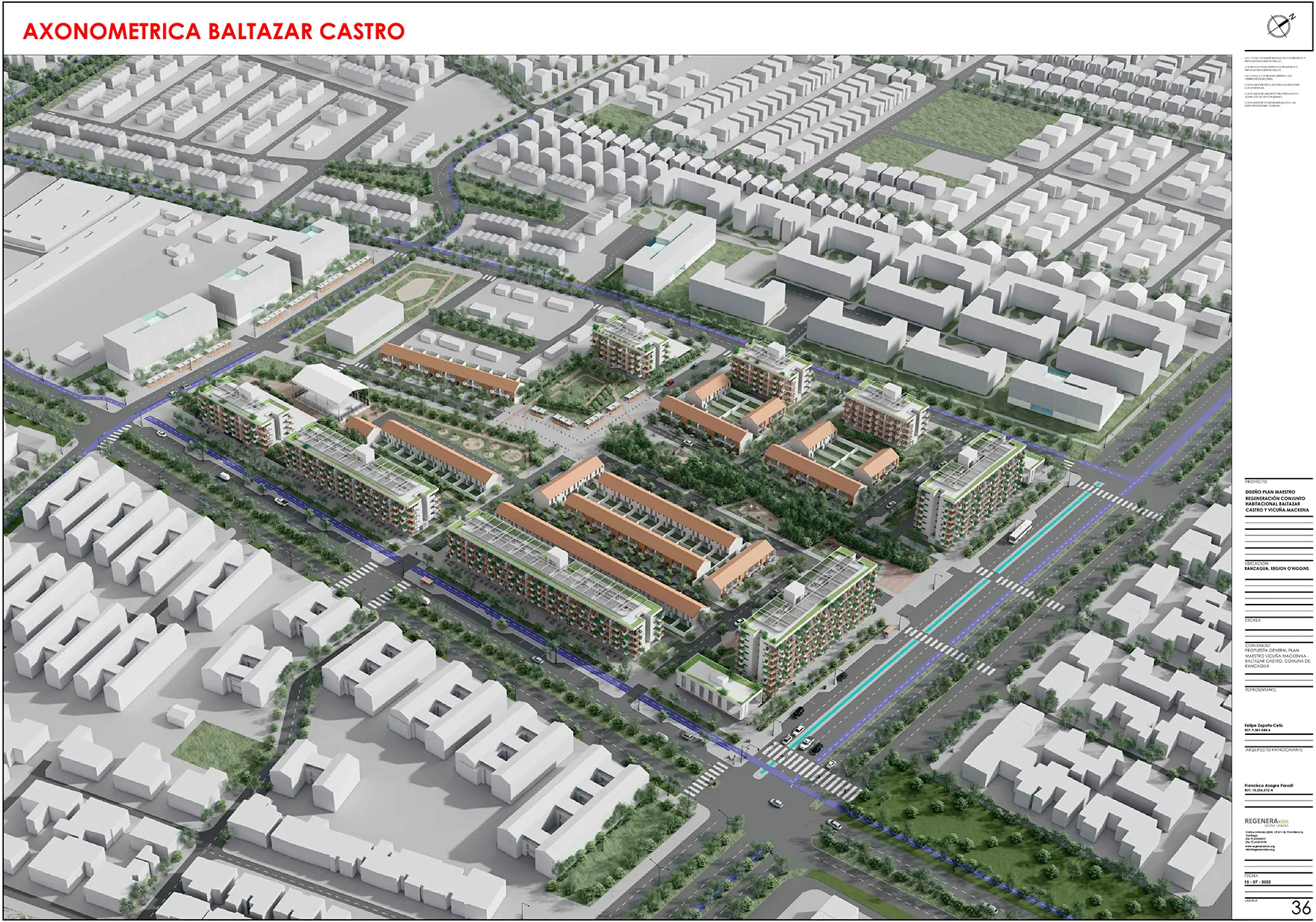 Plan Maestro Baltazar Castro + Vicuña Mackenna, Rancagua