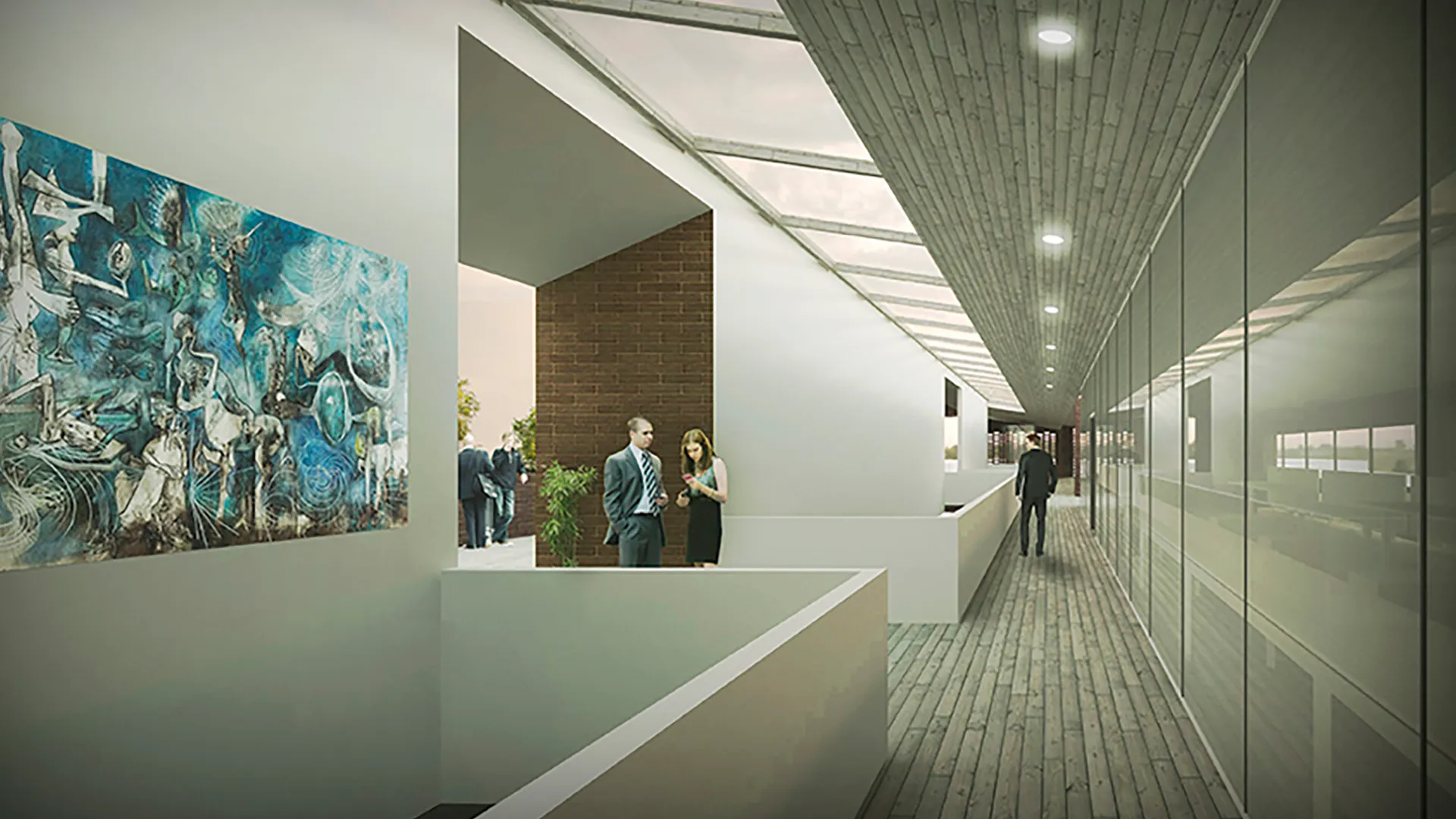 interior Proyecto Edificio Consistorial Quirihue