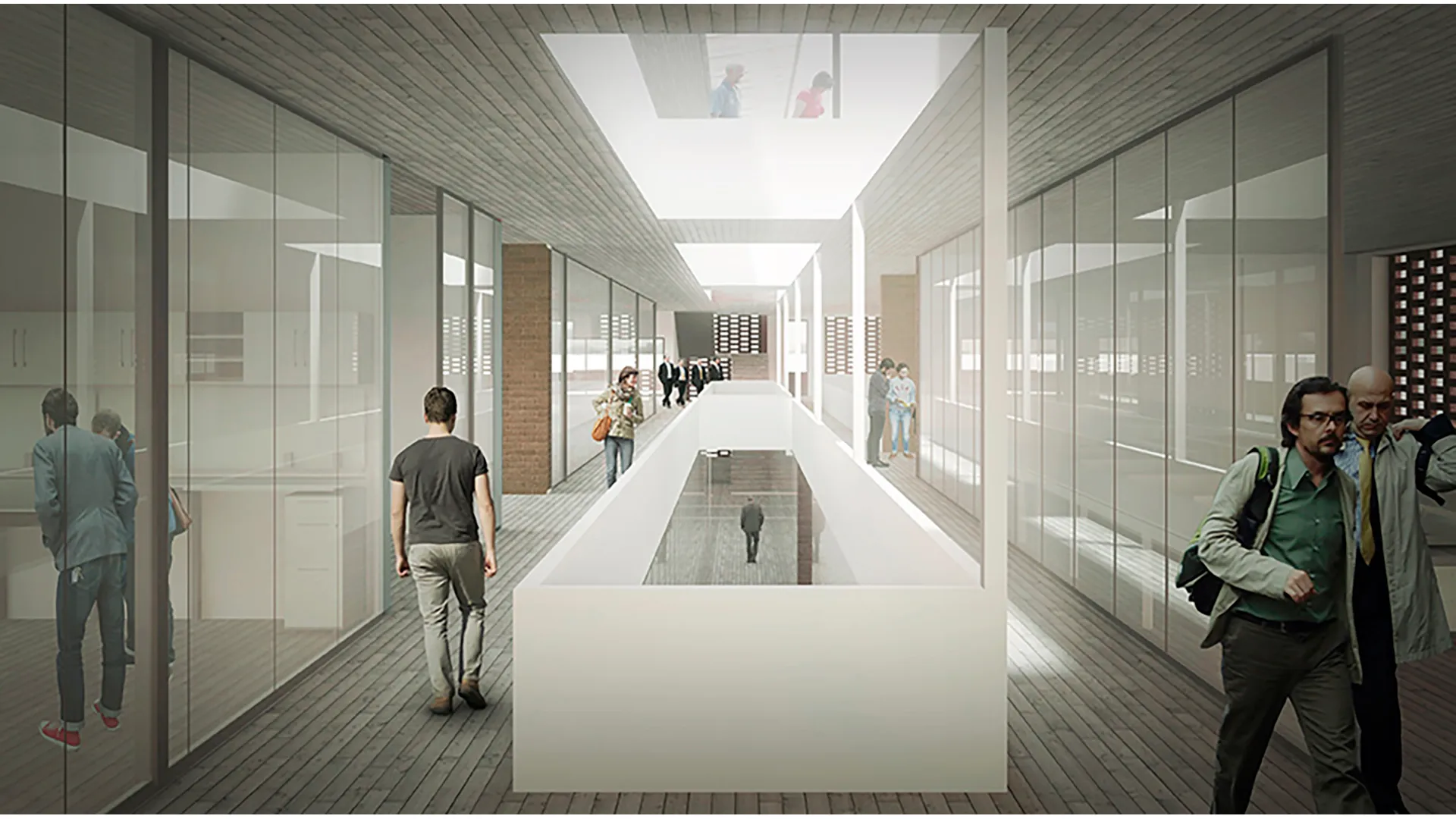 interior Proyecto Edificio Consistorial Quirihue