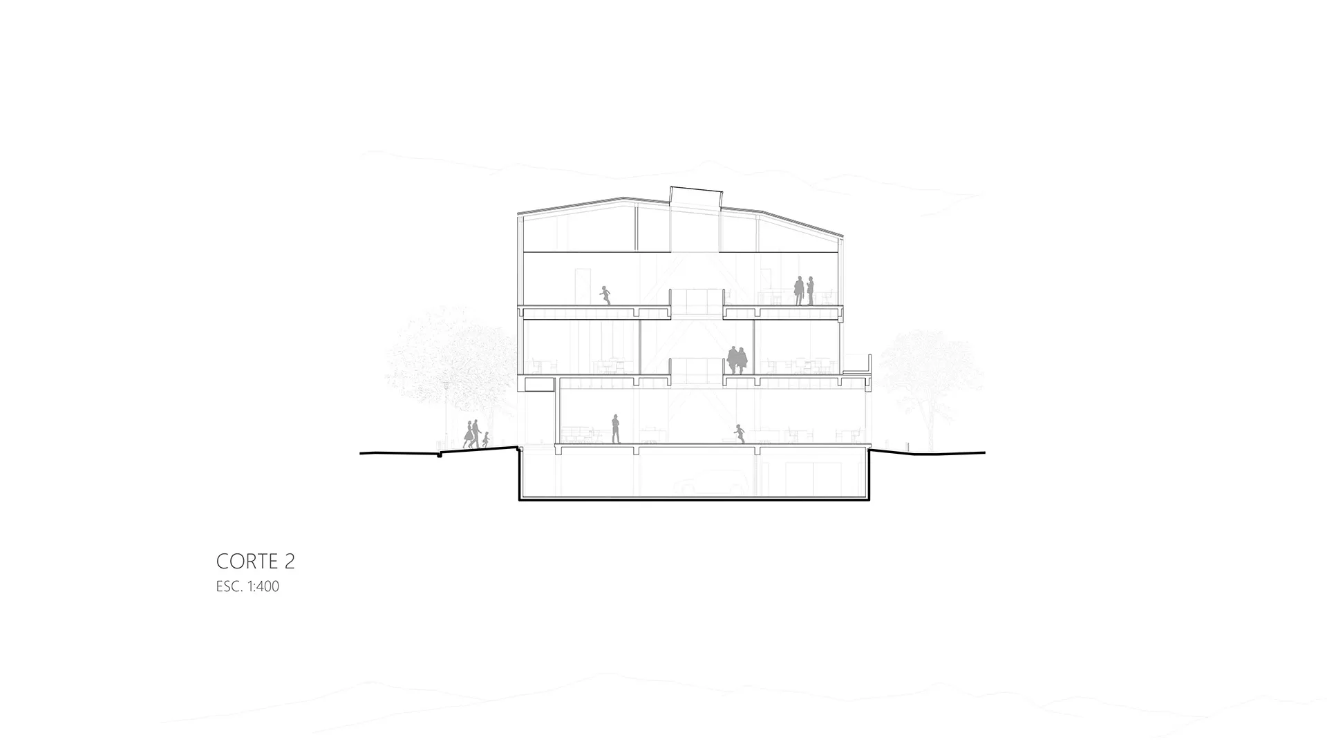 interior Proyecto Edificio Consistorial Quirihue